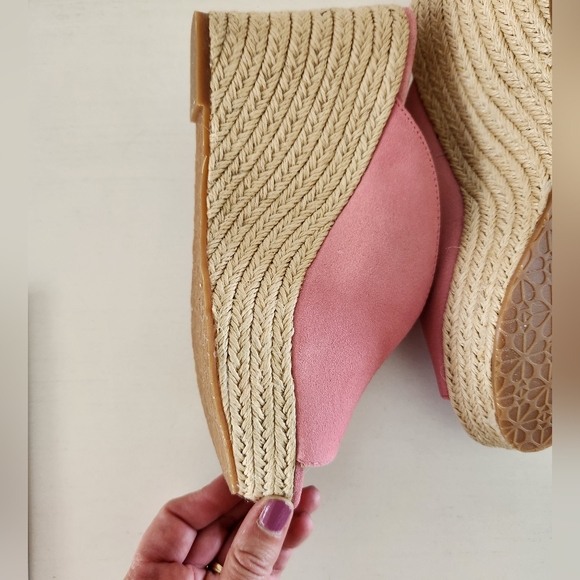 Kate Spade Pink Thea Wedge Sandals 8.5 - Picture 5 of 9